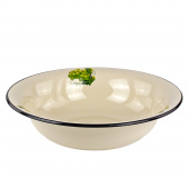 Таз эмал 10л 43004-222/4 слоновый с декором  1/6