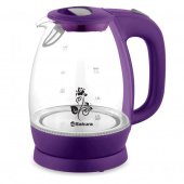 Эл.чайник SA-2715V 1.7 стекл. подсв.