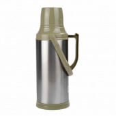 Термос 2,0л HTTS4 стекл., пластм., нерж.сталь, микс цв.