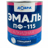 Эмаль ПФ-115 Париж.зел. 0.8кг "Добра" 14