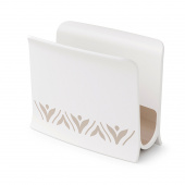 Салфетница "Эстетика" бело-бежевый М8740   24