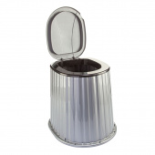 Стульчак д/уличного туалета черное серебро 09045            8