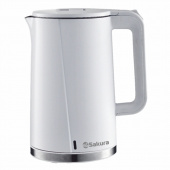 Эл.чайник SA-2174W 1,7л белый нерж/пластик
