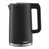 Эл.чайник SA-2174BK 1,7л черный нерж/пластик 