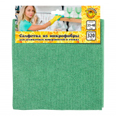 Салфетка хоз. Ладушки СХМ-16 для деликатной уборки 35*40см микрофибра 64267