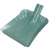 Лопата снег стальная 360*380мм с планкой S=0,8мм, D-40      10