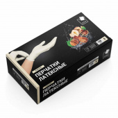 Перчатки латексные опудренные S, 100шт в коробке OPD050S     10