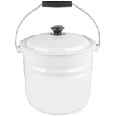 Ведро эм.12л 41204-242-У2  с кр.слоновый/белый